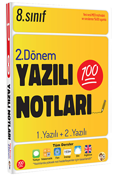 Tonguç Yayınları 8. Sınıf 2. Dönem Yazılı Notları / Kolektif / Tonguç Akademi...