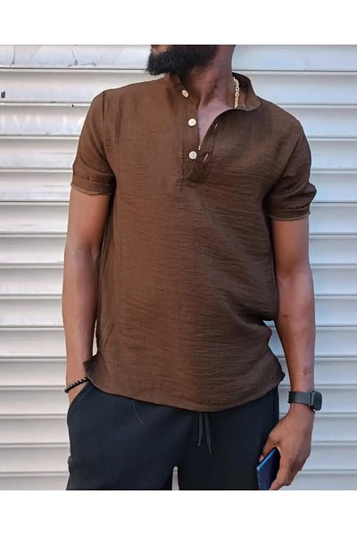 İnsane Minds Πουκάμισο από λινό γιακά Judge Comfortable Fit