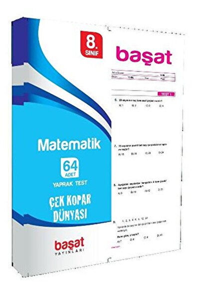 Başat Yayınları 8. Sınıf Matematik Yaprak Test / Kolektif / Başat Yayınları /...
