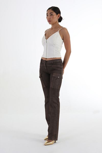 Balizza BLZ-CARGO POCKET ZIPPER ON THE BACK POCKET ACCESSORY NORMAL WAIST PANT