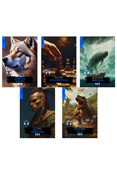 TGR PUBLICATIONS Almanca 5'li (Qr Kod ile Dinlemeli-Alıştırmalı) Hikaye Seti ...