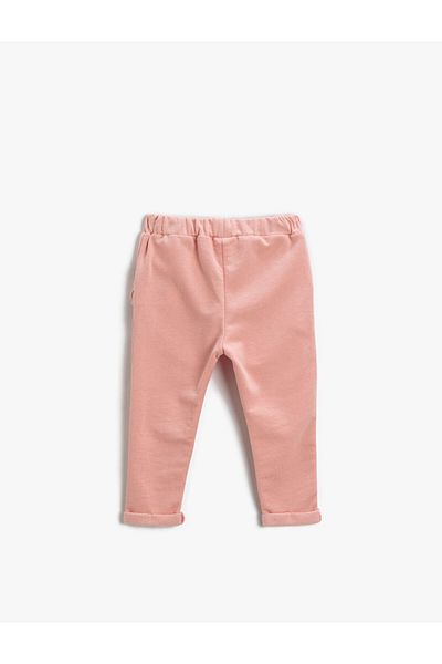 Koton Basic Ruffle Detailed Jogger Sweatpants Cotton