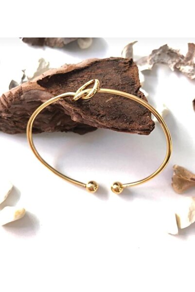 ANSECO STUDİO سوار معصم بتفاصيل عقدة ذهبية موديل قابل للتعديل