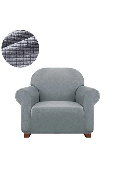 HEYTGAH Flexible Lycra Stretch - Single Bamboo Gray Kotuk Cover