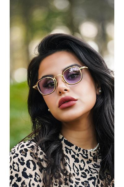 TomyHelf Women's Sunglasses Rectangular Purple Frame Unisex