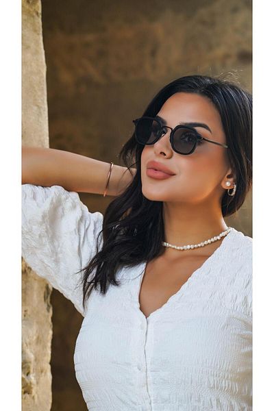 TomyHelf Uv400 Protected Sunglasses with Rectangular Black Frame