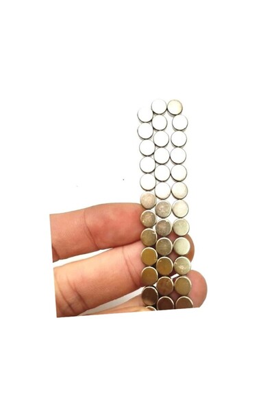 Hdg 10 Adet Neodyum Mıknatıs Magnet Çap: 0,5 Cm Kalınlık : 2 Mm