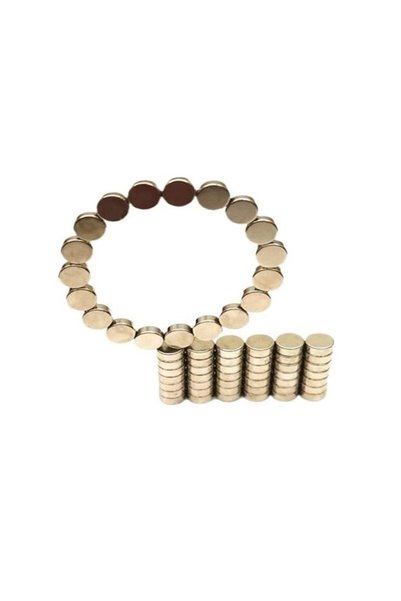 Hdg 50 Adet Yuvarlak Neodyum Mıknatıs Magnet Çap: 0,5 Cm Kalınlık : 2 Mm