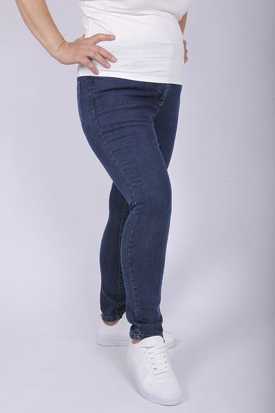 Hitit Butik Dark Blue Skinny Leg Trousers