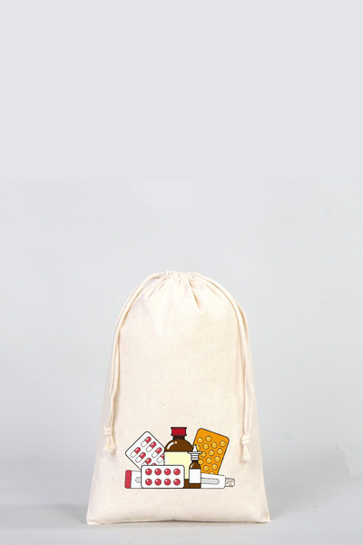 APRENDİ Ilaç Kesesi Ham Bez Organizer 20x30