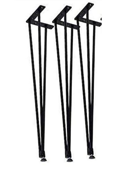 ÇELİK SANDALYE MASA 71 Cm 3 Lü Yükseklik Ayarlı Firkete Masa Ayağı Demir Masa Ayağı Kütük Sehpa Çalışma Masası Dresuar