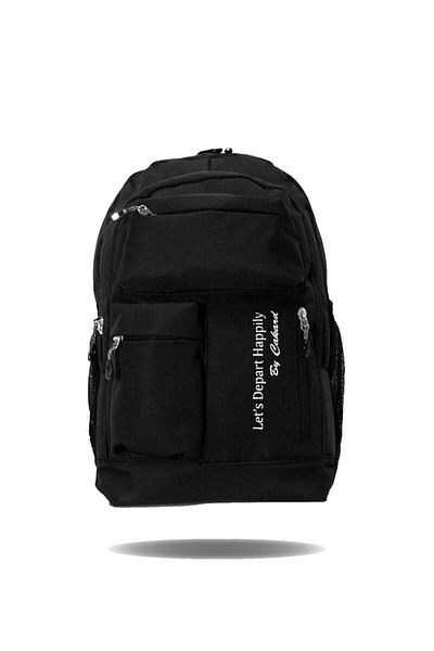 CAKARD Unisex Μαύρο σακίδιο πλάτης με στάμπα πολλαπλών ματιών