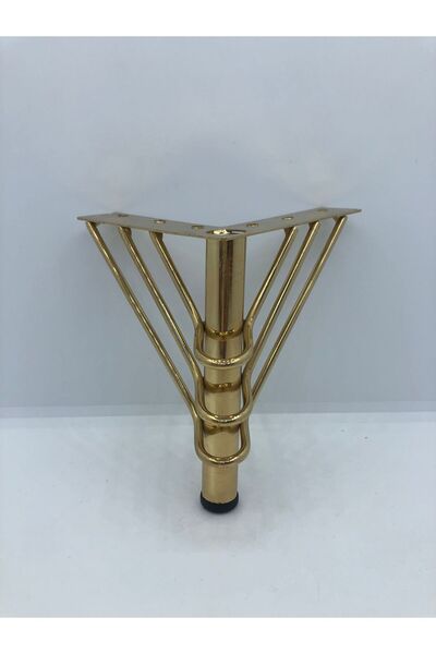 KARAKOÇ Metal, 12*10*10 Cm Gold Kaplama , Koltuk,baza Mobilya Ayağı ( 4 Adet)
