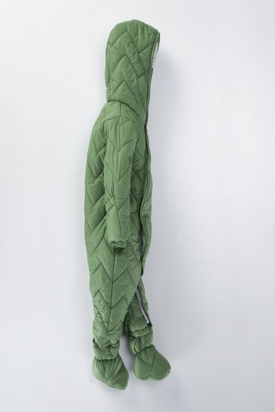 PODIUM GYM TREND Quilted Snap Closure Winter Inner Lining Fur Hooded Cosmonaut-Astronaut Jumpsuit