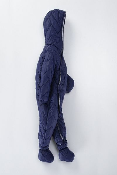 PODIUM GYM TREND Quilted Snap Closure Winter Inner Lining Fur Hooded Cosmonaut-Astronaut Jumpsuit