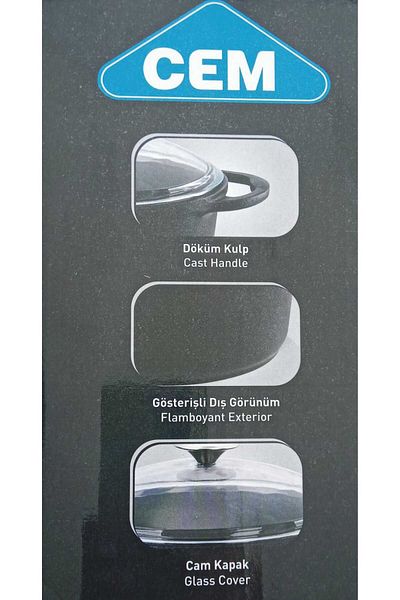 Cem Premium Series 26 cm Aluminum Cast Compressed Pot with Box