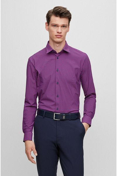 BOSS Men's Shirt Collar Relaxed Cut 671 Shirt50497090-671