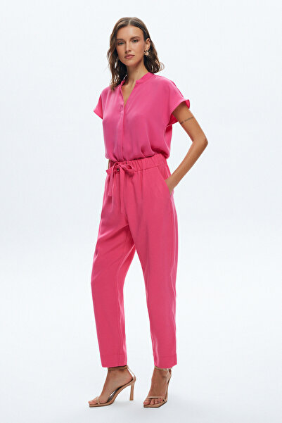 Love My Body Eyelet Trousers with Slit Legs