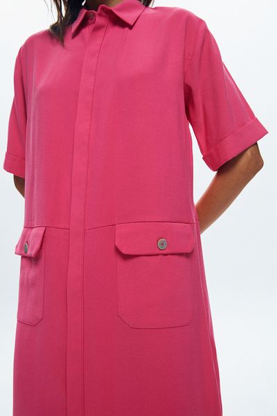 Love My Body Hemdblusenkleid mit Taschen