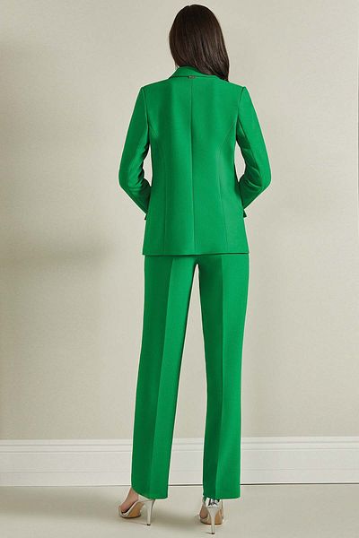 Guitar Blazer țesut verde cu rever pentru bărbați
