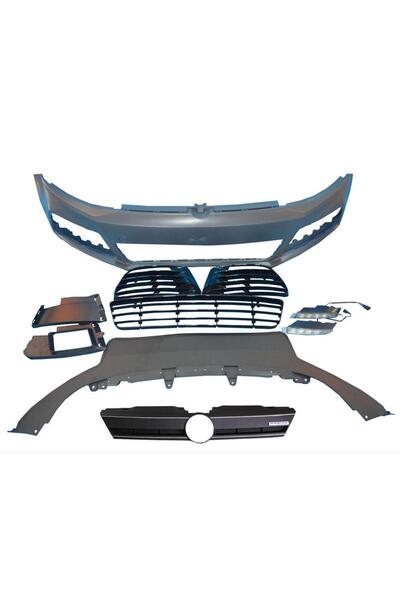 OLED GARAJ Jetta 2012-2015 İçin Uyumlu ''R'' Ön Tampon+Panjur