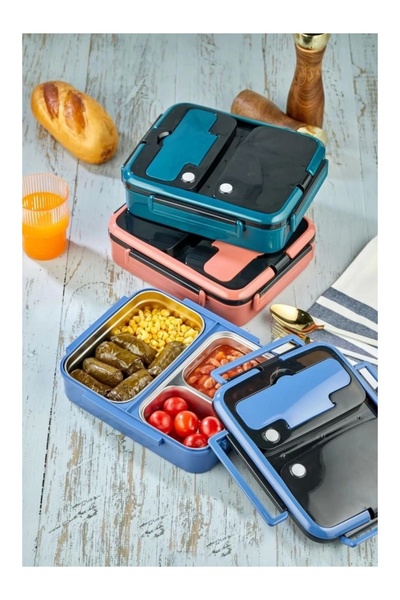 Cooker YK1392 Bölmeli Çelik Hazneli Yemek Kabı