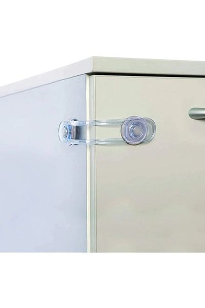 İdeal Baby 5 Pieces of Latched and Long Multi-Purpose Cabinet Drawer White Goods Protective Child Lock