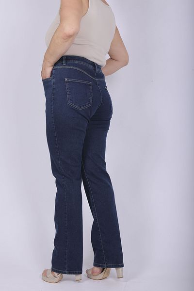 Hitit Butik Blue Jeans Pipe Leg Trousers