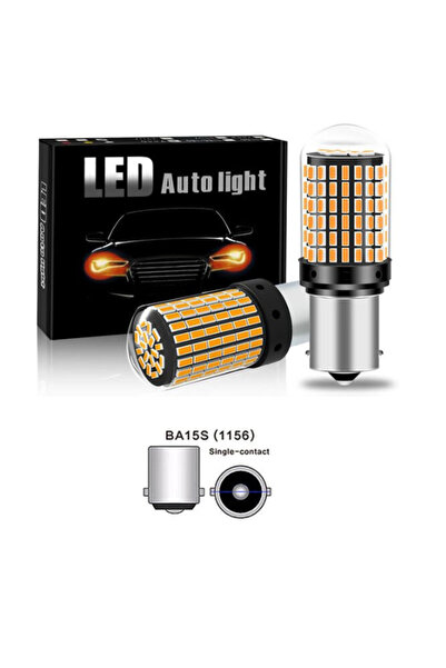 C9 P21W 144 Led Canbus Geri Vites Ampulü Turuncu