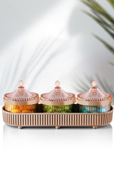 Vienev 4 Piece Gold Junin Small Kitchen Set Kitchen Organizer