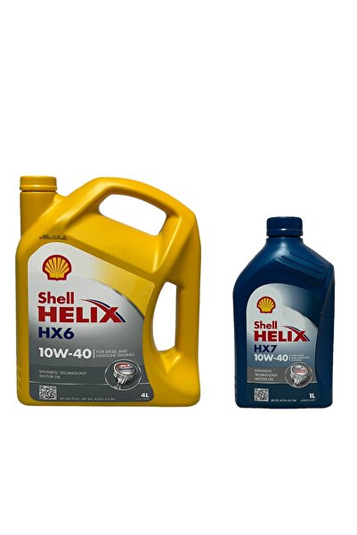 SHELL Helix HX6-HX7 10W-40 Sentetik Motor Yağı 4+1 Litre