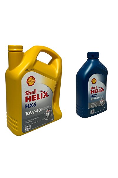 SHELL Helix HX6-HX7 10W-40 Sentetik Motor Yağı 4+1 Litre