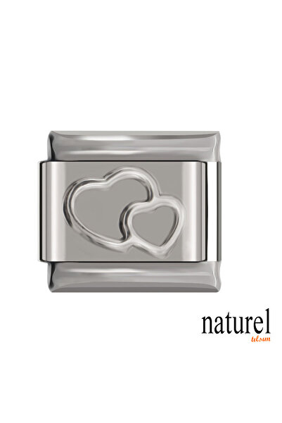Naturel Tılsım Italian Stainless Steel 9mm Heart Charm