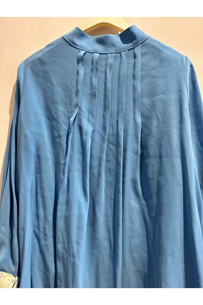 Kayra Dik Yaka Patlı Arka Piliseli Tunik