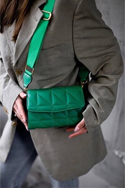 Everglow Jewelry Geantă de umăr matlasată pentru femei cu curea de coloană