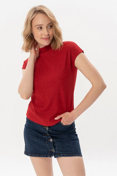 Re-clo Angelica, Sleeveless Red Color Blouse
