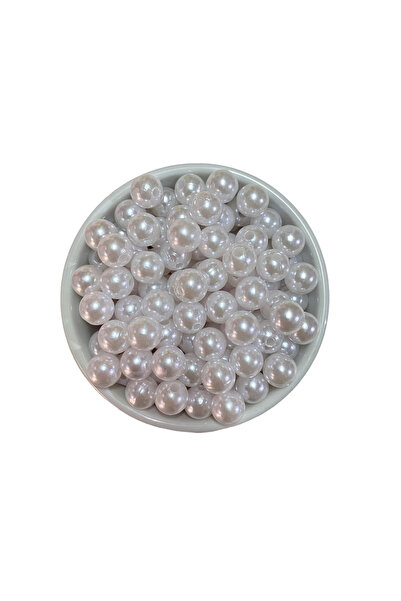 İnci Boncuk Beyaz Renk 250 Gr (12 mm)