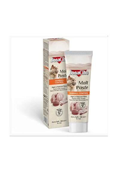 BonaCibo Malt Paste 2 Adet X 100 ml Yetişkin Kediler Için Tüy Yumağı Oluşumun...