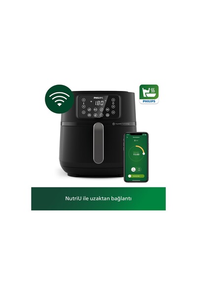 Philips Airfryer 5000 Serisi Xxl Connected Wi-fi Pişirme Tepsisi Ve Izgara Pl...
