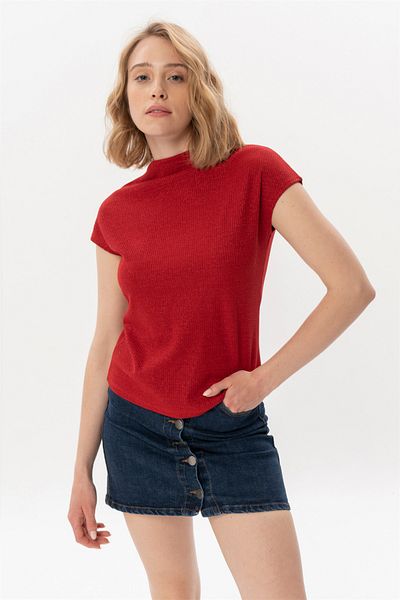 Re-clo Angelica, Sleeveless Red Color Blouse