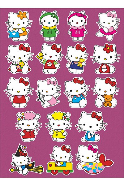 BENİMSER REKLAM Sevimli Sticker Defter Suluk Laptop Notebook Tablet Sticker Seti