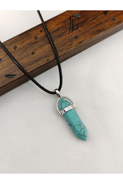 Newa Jewellry Turquoise (Turquoise) Stoned Peaceful and Successful Natural Stone Necklace