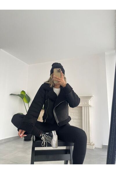 bi cooll Ithal Süet Crop Kaban