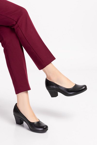 Gondol Genuine Leather Classic Medium Heeled Shoes Vdt.200
