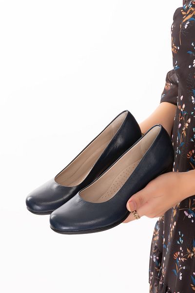 Gondol Genuine Leather Classic Medium Heeled Shoes Vdt.200