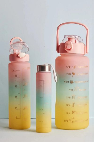 MadeByALM 3-pack Motivational Water Bottle