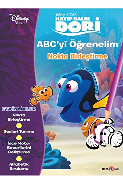 Beta Kids Disney Eğitsel Dori ABC’yi Öğrenelim Nokta Birleştirme / Gökçe Demi...