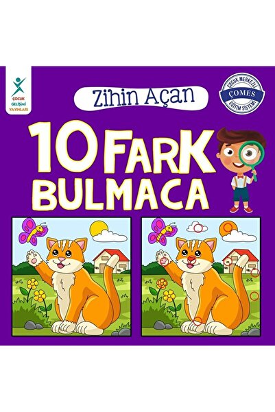 ÇOCUK GELİŞİMİ YAYINLARI Zihin Açan 10 Fark Bulmaca / Kolektif / Çocuk Gelişimi Yayınları / 9786259995991