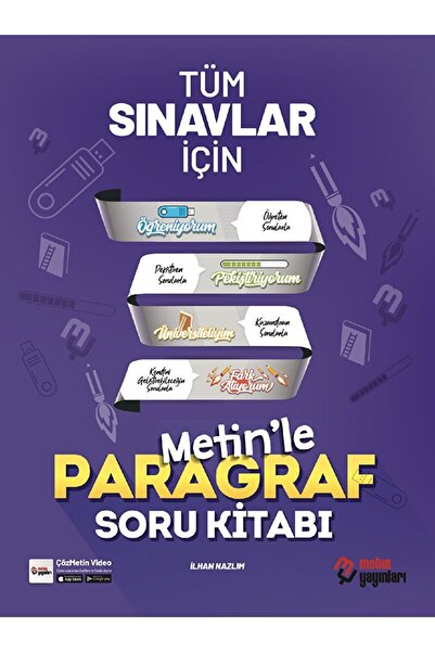 Metin Yayınları 2022 Tüm Sınavlar İçin Paragraf Soru Kitabı / İlhan Nazlım / ...