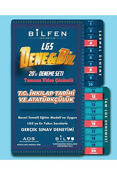 Bilfen Yayıncılık مجموعة تجريبية مكونة من 14 قطعة من الدرجة الثامنة من Denebi...